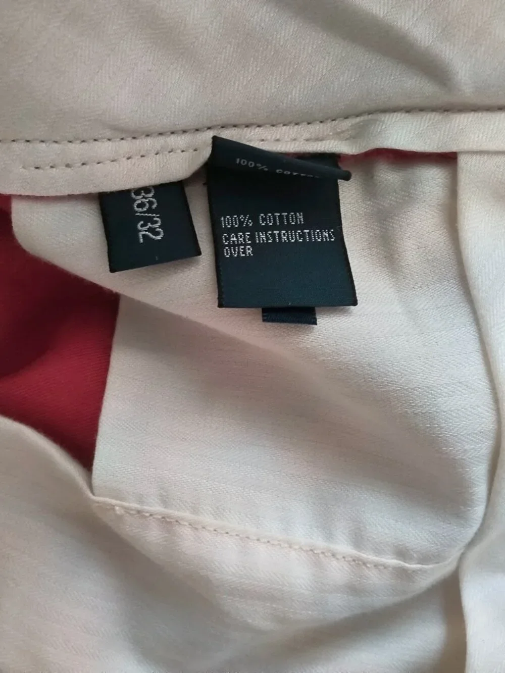 Polo Ralph Lauren Coral-pink stretch chino man's pants   Size 36/32